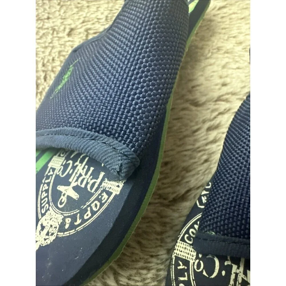 Polo Ralph Lauren Kids Shoes 10 Slide w/ Strap Slip On Sandals Blue